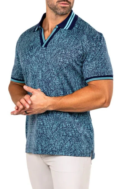 Maceoo Marthy Blue Polo In Blue