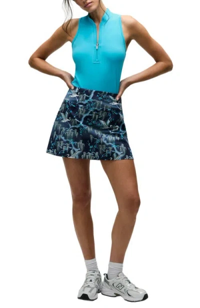 Greyson Shadow Flight Performance Miniskirt In Blue