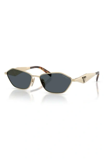Prada Geometric-frame Sunglasses In Black