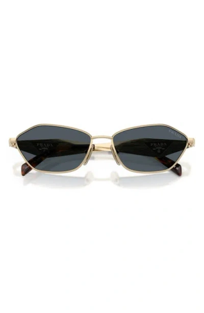 Prada Geometric-frame Sunglasses In Black