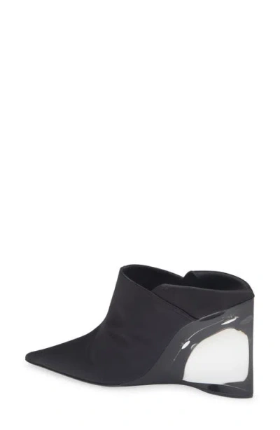 Alaïa Acrylic Wedge Mule In Black