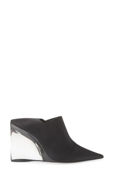 Alaïa Acrylic Wedge Mule In Black