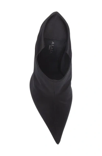 Alaïa Acrylic Wedge Mule In Black