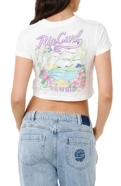 Rip Curl Relaxed Fit Graphic T-shirt In White