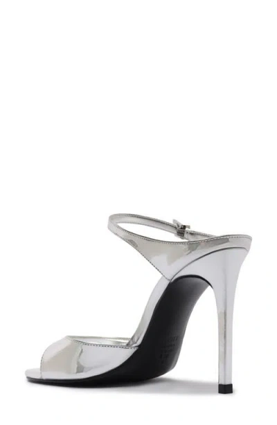 Schutz Lyra Ankle Strap Sandal In Silver