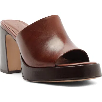 Schutz Rowan Platform Sandal In Brown