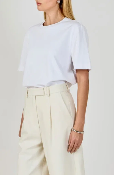 Endless Rose Basic Cotton T-shirt In White