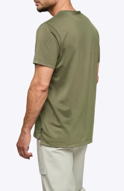 Cuts Ao Split Hem T-shirt In Green