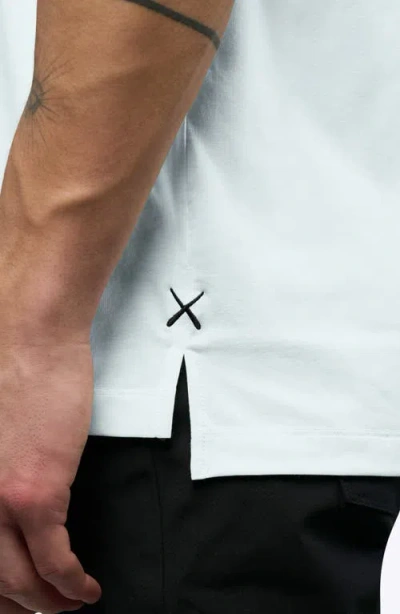 Cuts Ao Split Hem T-shirt In Blue