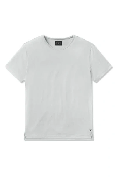 Cuts Ao Split Hem T-shirt In Blue