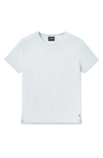 Cuts Ao Split Hem T-shirt In Blue