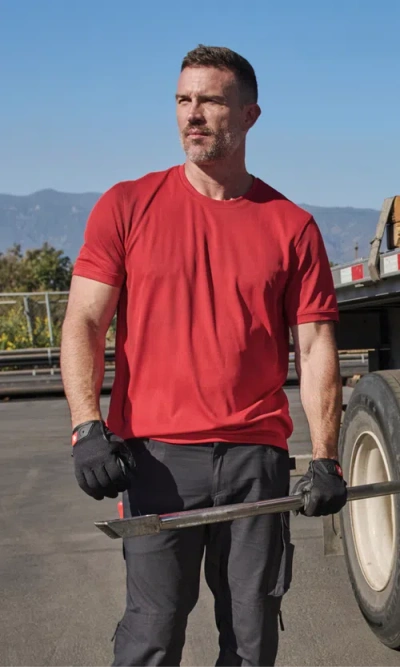 Strauss Performance T-shirt In Red