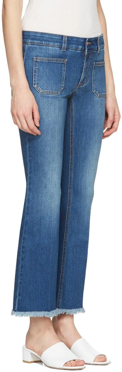 Shop Stella Mccartney Blue Skinny Kick Jeans