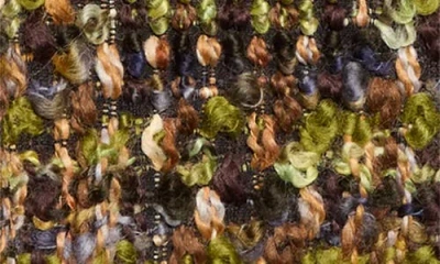 Saint Laurent Wool Blend Tweed Jacket In Multi