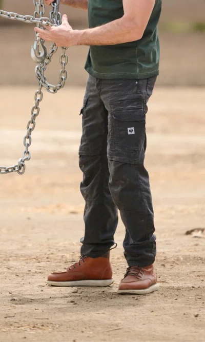 Strauss Cargo Work Pants E.s.vintage In Black