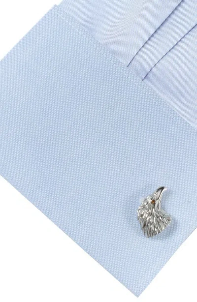 Cufflinks, Inc . Eagle Head Cuff Links In White