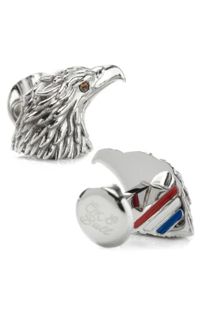 Cufflinks, Inc . Eagle Head Cuff Links In White