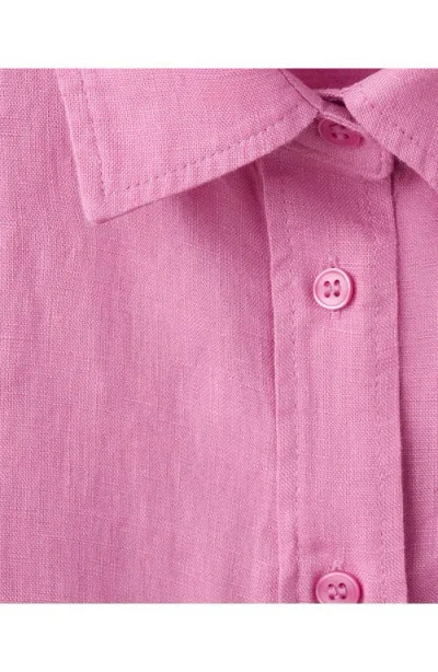 Mango Pocket Linen Shirt In Multi