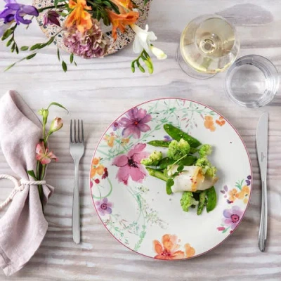 Villeroy & Boch Mariefleur Basic 4 Piece Place Setting D, S, Rb, M In Multi
