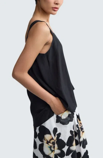 Luukaa Lorena Minimalist Square-neck Top In Multi
