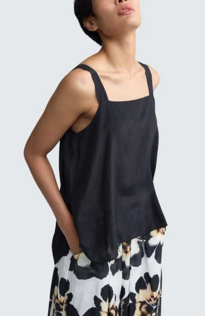 Luukaa Lorena Minimalist Square-neck Top In Multi