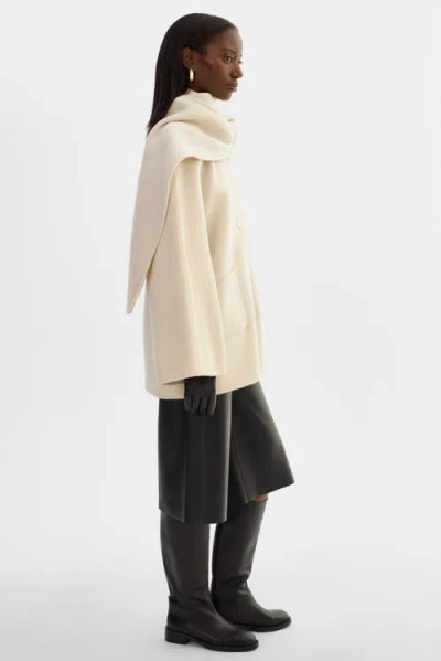 Lamarque Anca | Wool Scarf Jacket In Neutral