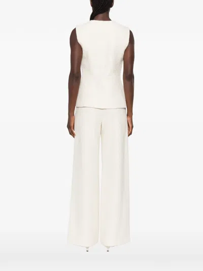 Maje Sleeveless Button-front Top In White