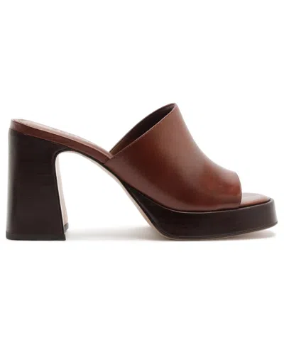 Schutz Rowan Platform Sandal In Brown