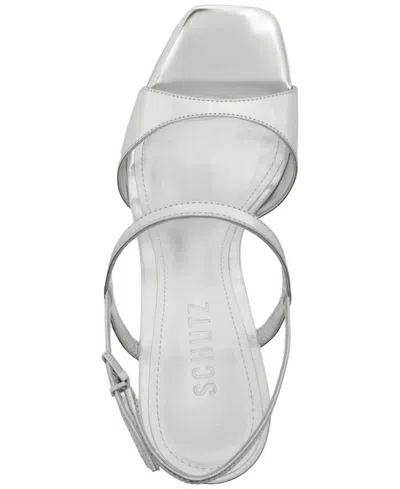 Schutz Arlene Platform Sandal In Silver