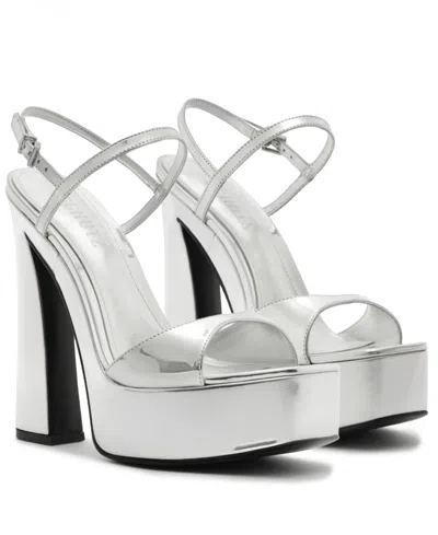 Schutz Arlene Platform Sandal In Silver