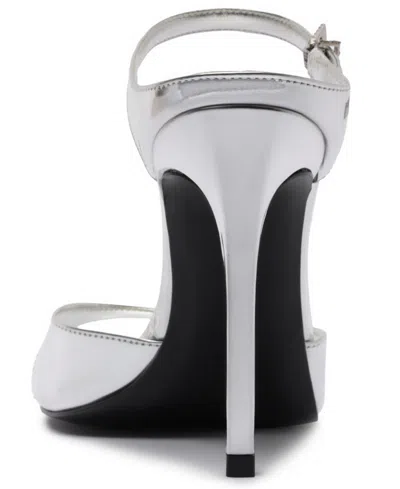 Schutz Lyra Ankle Strap Sandal In Silver