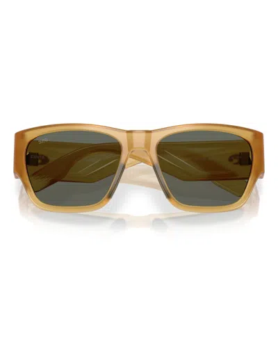Costa Del Mar Suenos 57mm Polarized Rectangular Sunglasses In Gold