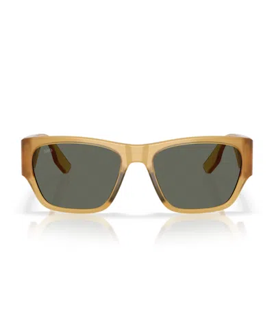 Costa Del Mar Suenos 57mm Polarized Rectangular Sunglasses In Gold