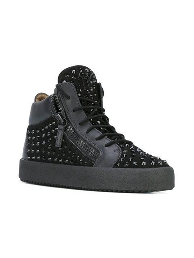 Shop Giuseppe Zanotti Doris Hi-top Sneakers In Black