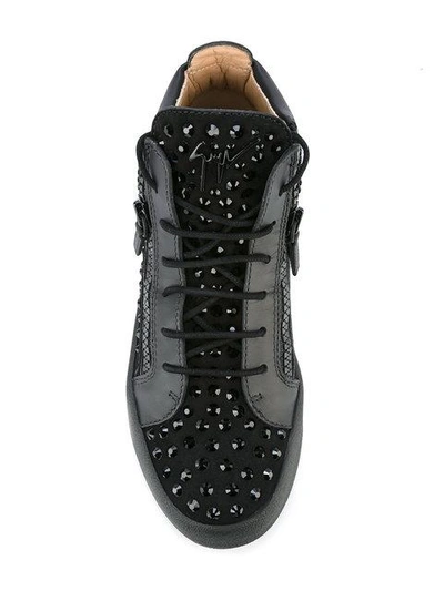 Shop Giuseppe Zanotti Doris Hi-top Sneakers In Black