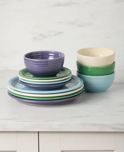 Fiesta Lavender Fields Bistro Coupe 12-pc. Dinnerware Set, Service For 4 In Multi