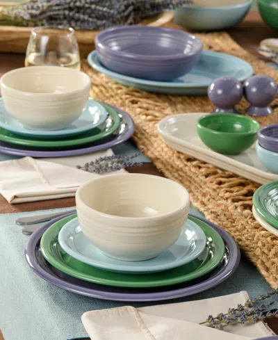 Fiesta Lavender Fields Bistro Coupe 12-pc. Dinnerware Set, Service For 4 In Multi