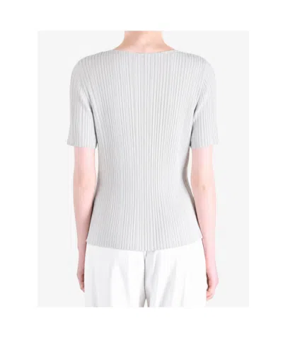 Issey Miyake Basic Short-sleeved T-shirt In Gray