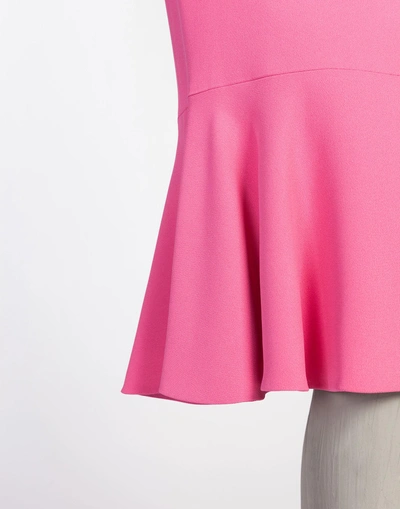 Shop Dolce & Gabbana Sleeveless Cady Dress In Pink