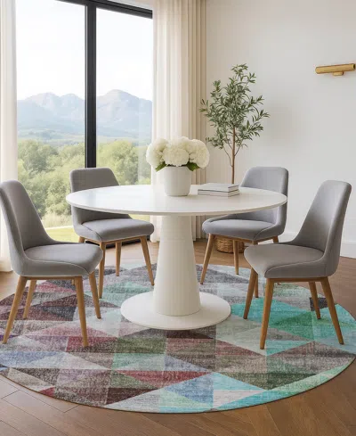 Addison Mayfield Amf2006 8'x8' Round In Multi