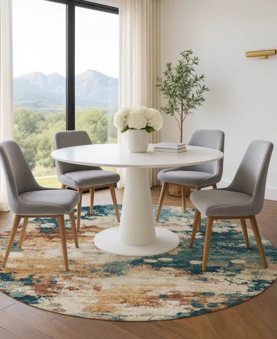 Addison Mayfield Amf1992 8'x8' Round In Multi