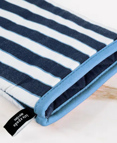 Kate Spade Botanical Stripe 2-pack Oven Mitt In Blue