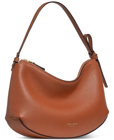 Kate Spade Loop Medium Pebbled Leather Shoulder Bag In Brown