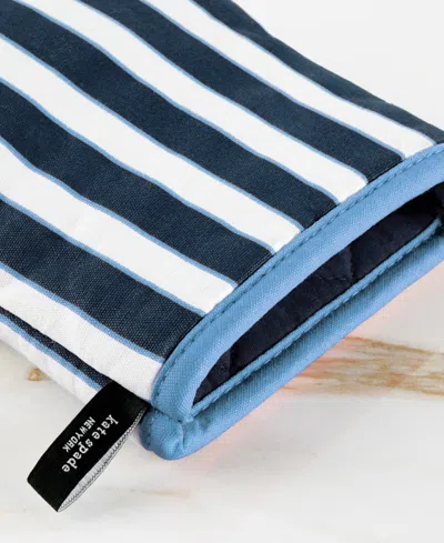 Kate Spade Botanical Stripe Mini Oven Mitt, 2-pack In Blue