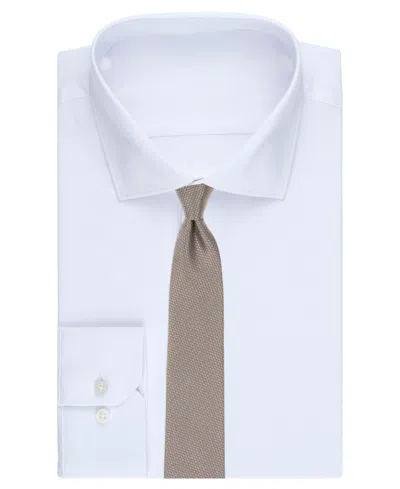 Alfani Men's Earl Solid Tie, Created For Macy's In Neutral