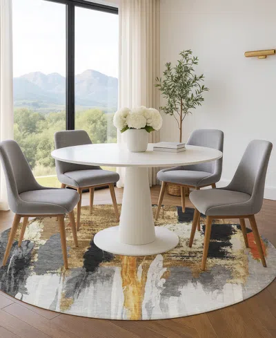 Addison Mayfield Amf1979 8'x8' Round In Multi