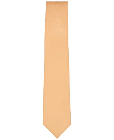 Perry Ellis Men's Classic Solid Pattern Tie In Orange