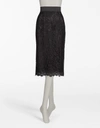 DOLCE & GABBANA STRAIGHT SKIRT IN CORD LACE,F4AJETHLMHWN0000