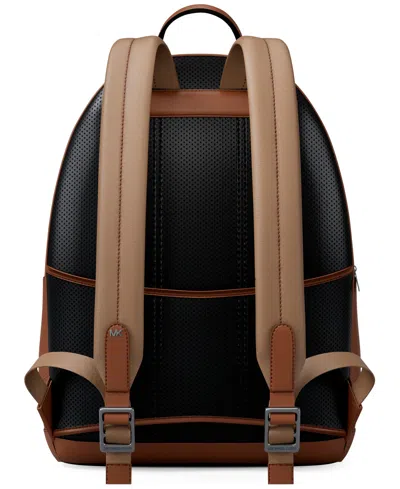 Michael Kors Jet Set Pebbled Leather Backpack In Red