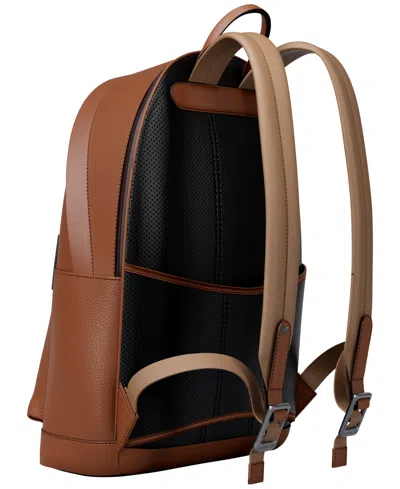 Michael Kors Jet Set Pebbled Leather Backpack In Red